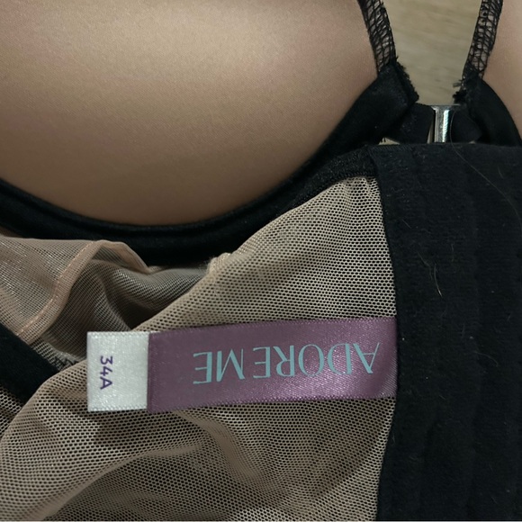 NWT Adore Me | Black Lace Bra and Panty Set - Picture 5 of 5